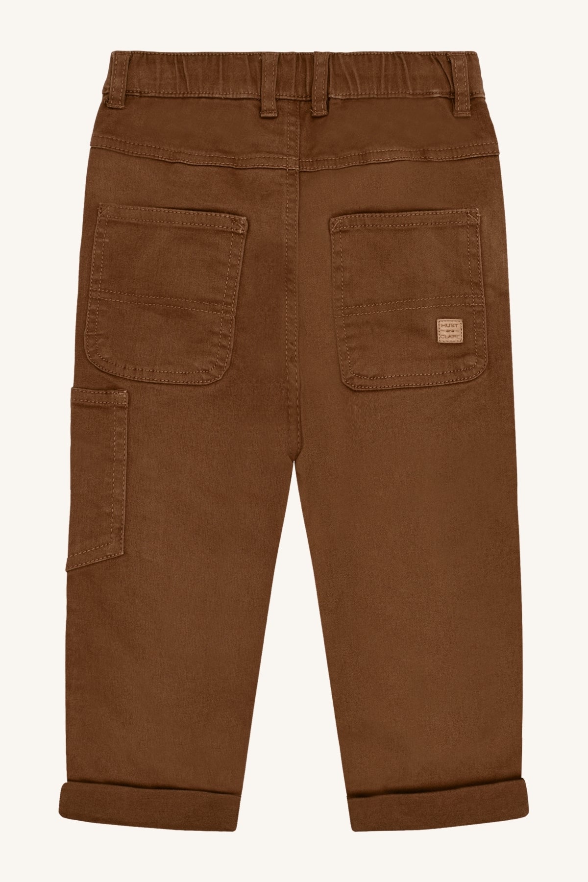 James Peached Canvas Bukse Bison