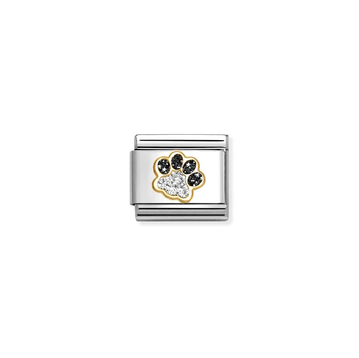 Paw Print Glitter Gold