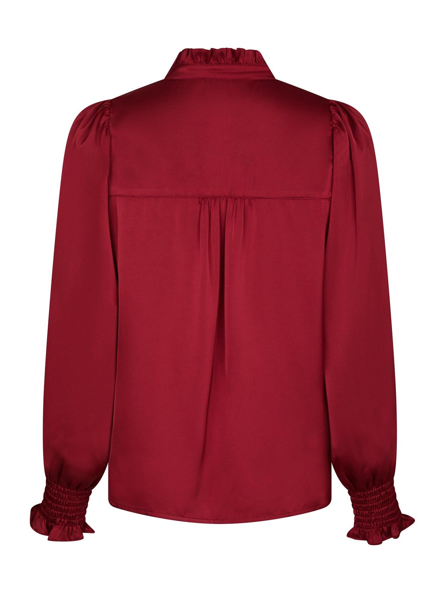 Zamola Blouse Dark Red