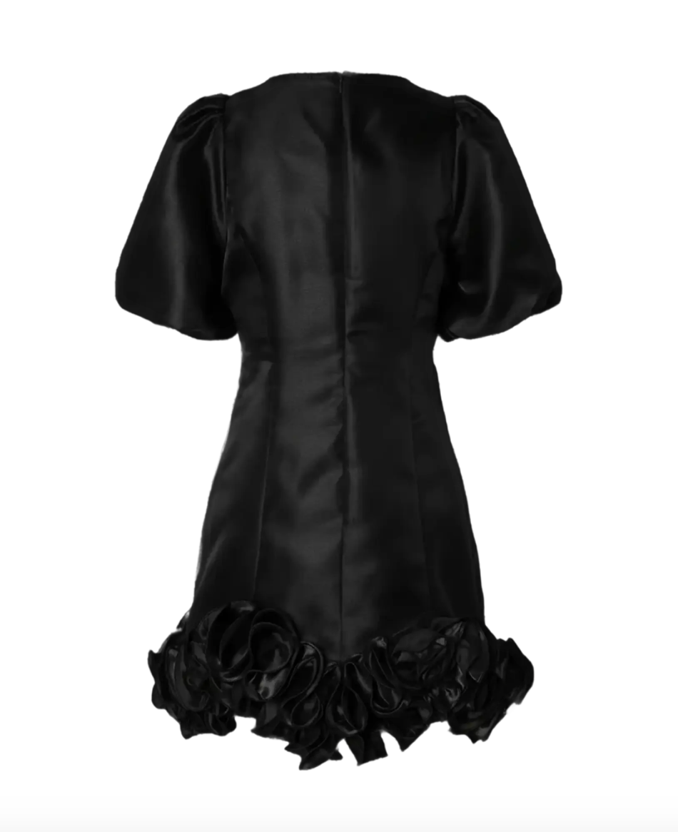 YASELINA Wave Dress Black