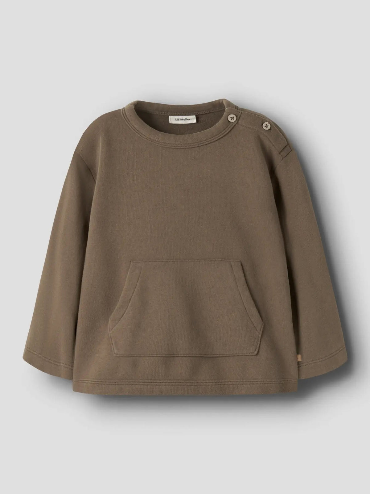 Milondon Rea Ls Loose Sweat Bru Teak