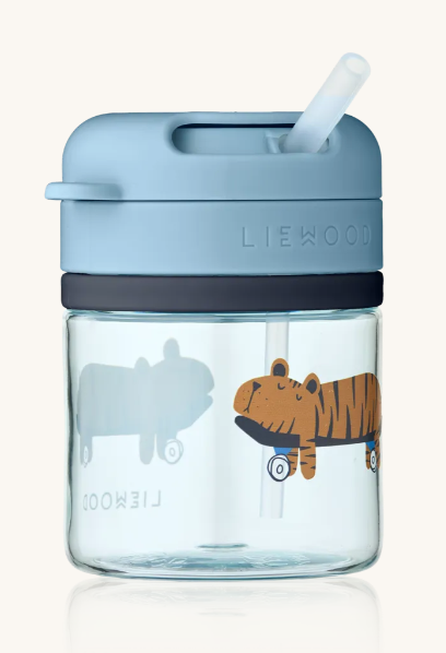 Pavia Tritan Straw Cup 280ML Fun/Beach Blue