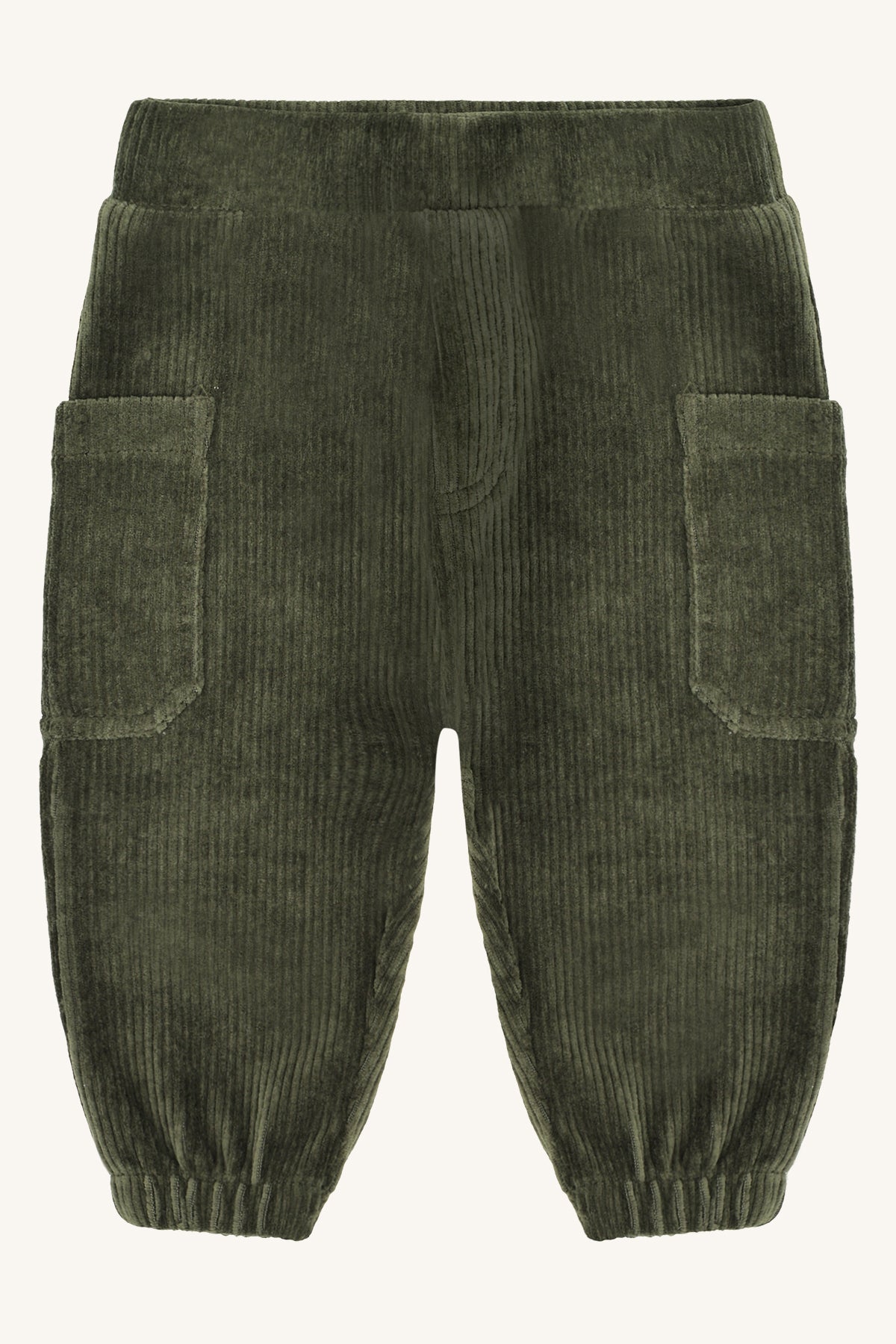 Gus Ribbed Velur Deep Ivy