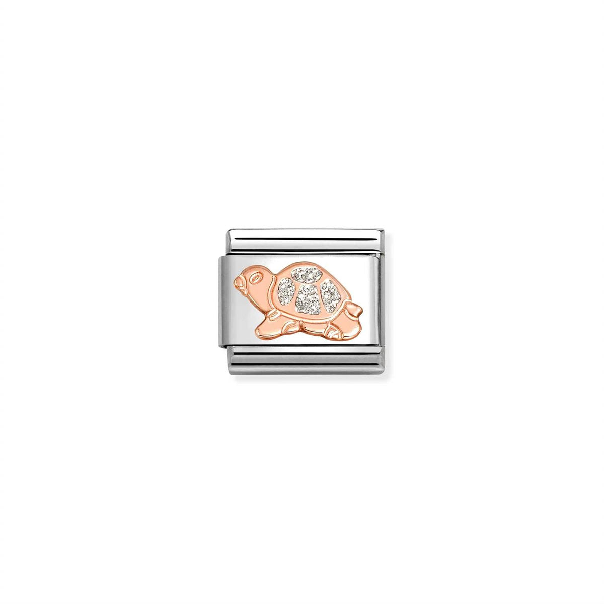 Silver Glitter Turtle Rosegull