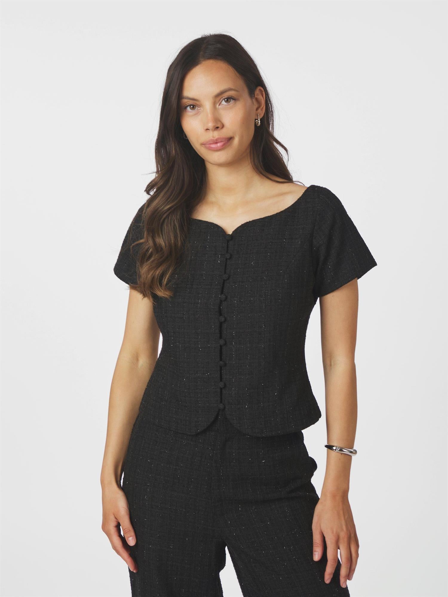 Tango Boucle Top Black