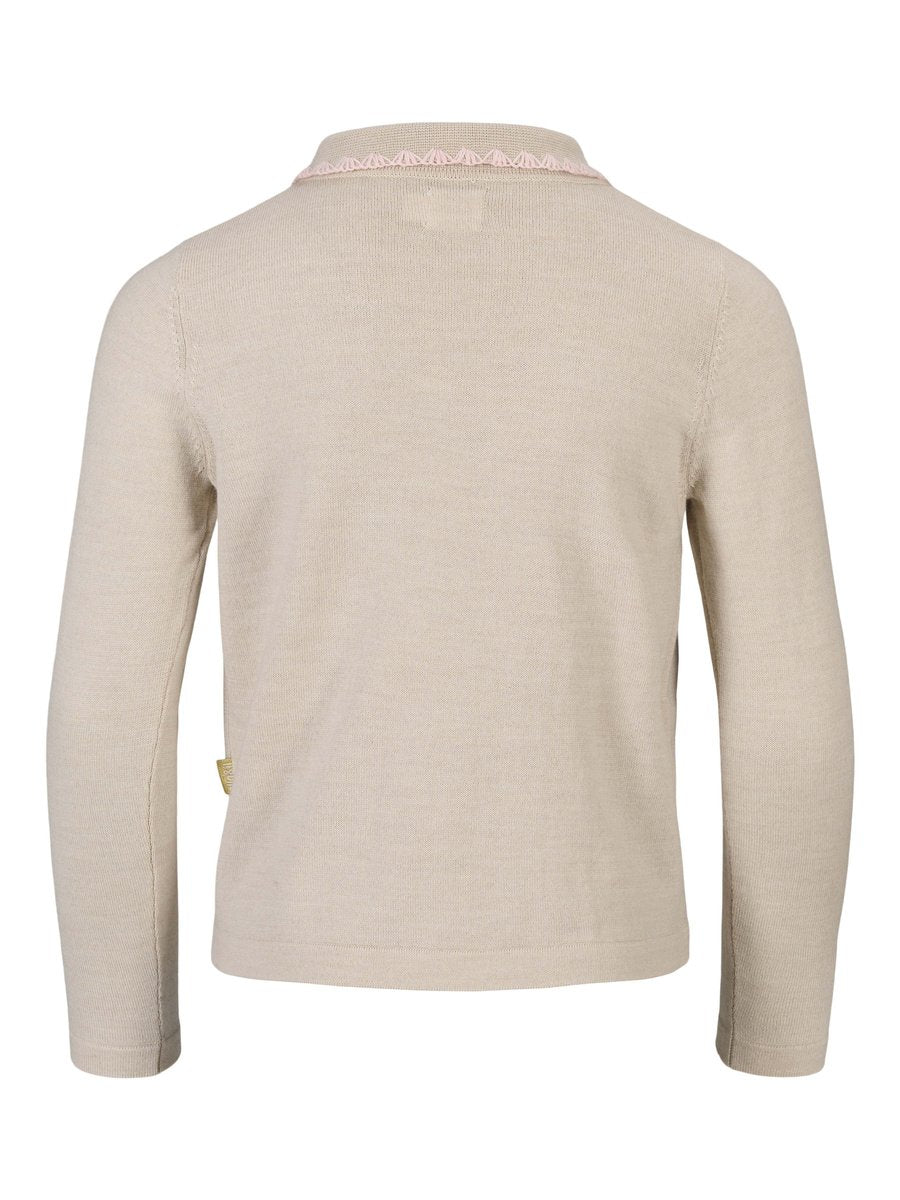 Johanne Merino Cardigan Beige Melange