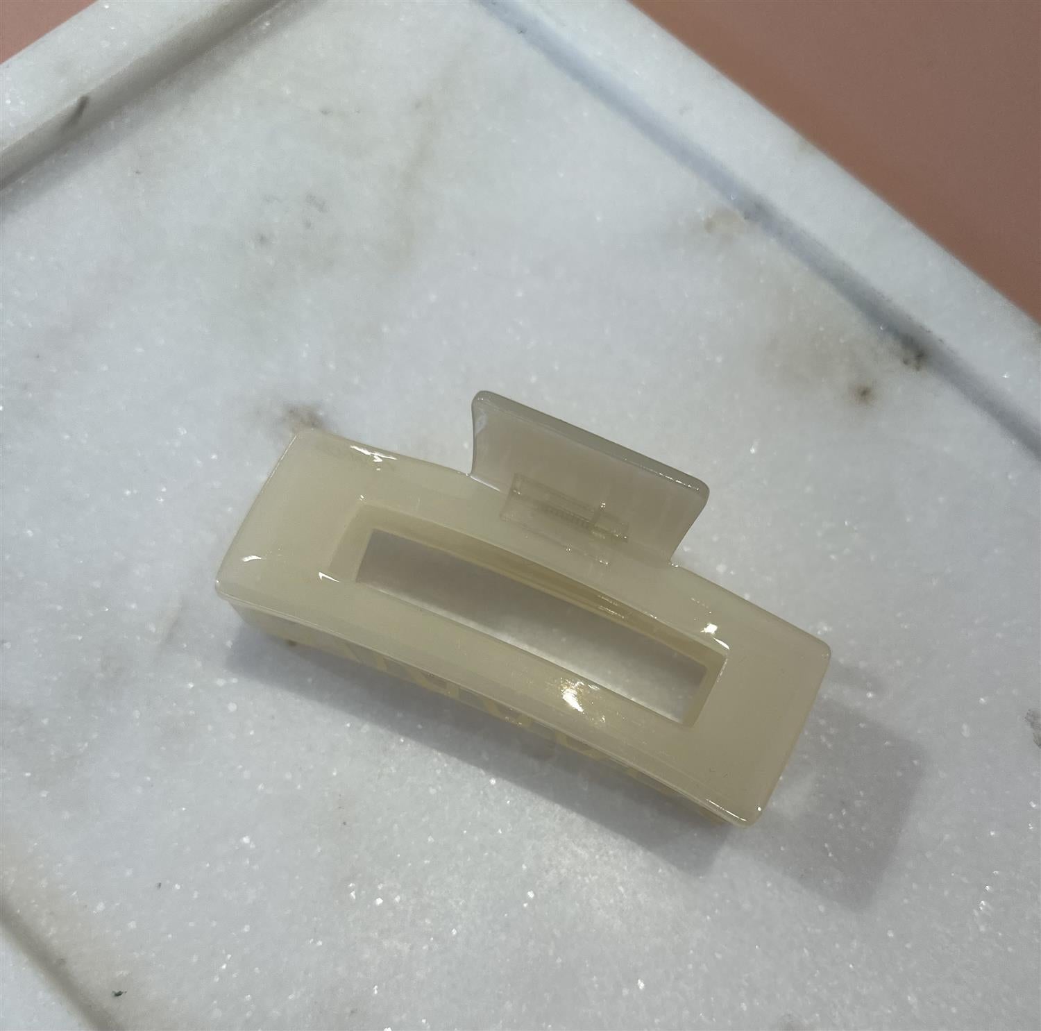 Firkantet Extra Stor Klype Creme