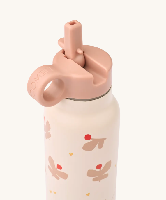 Falk Water Bottle Butterfly/Apple Blossom