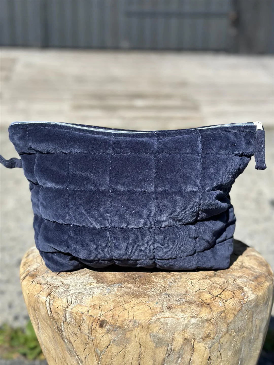 Toalettmappe Velour Indigo