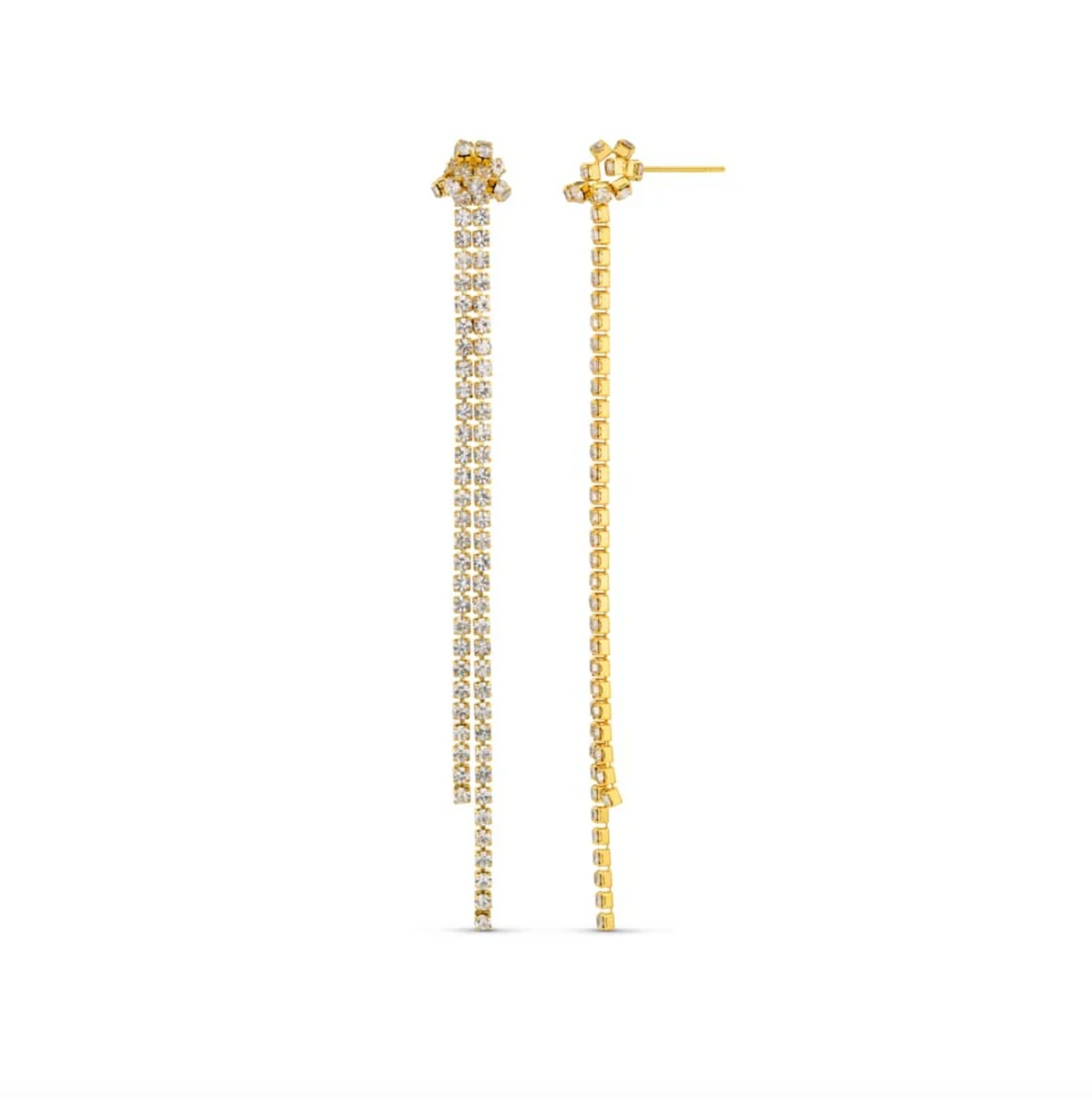Statement Knot & Cupchain Drop Earrings