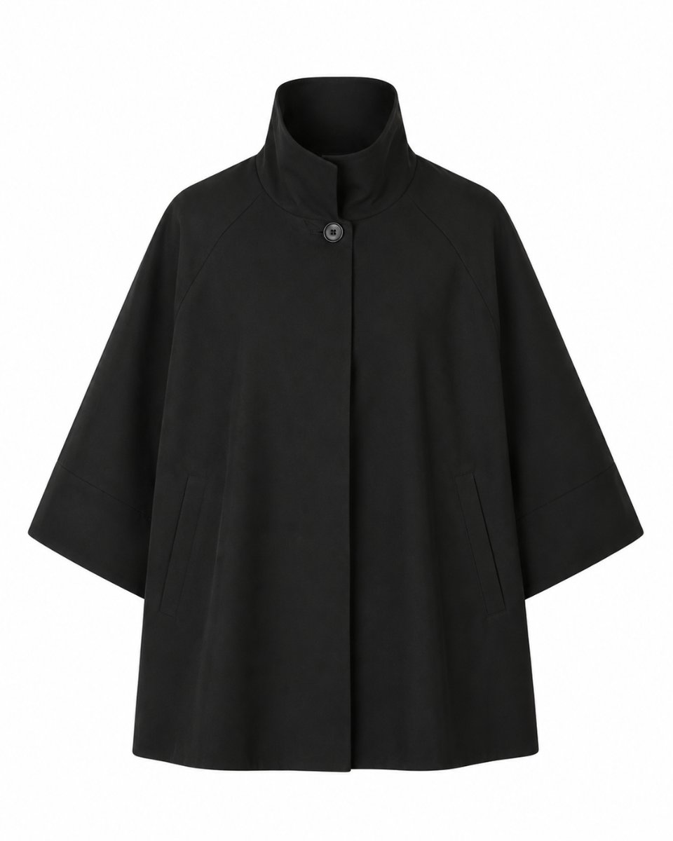 Short Wide Trench Black