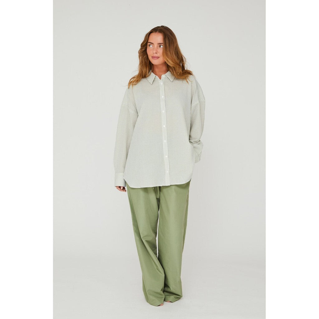 Sonja Shirt Green White