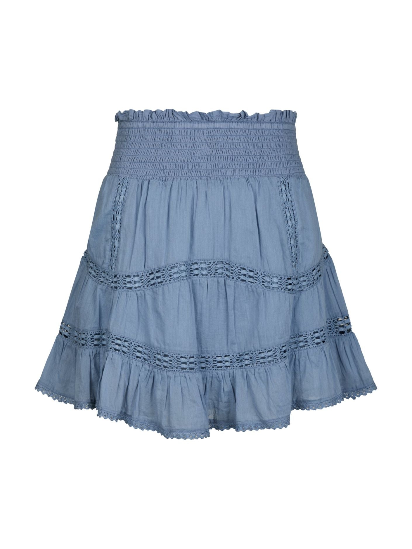 Robby Voile Skirt Smoke Blue