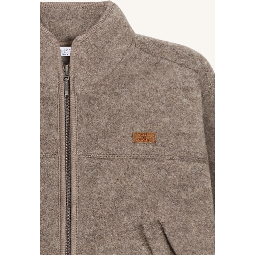 Emi Zip Jacket Wool Deer Melange
