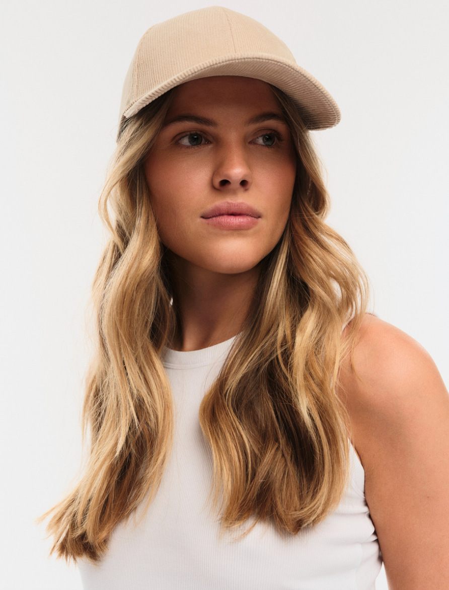 Hedda Cord Cap Beige With Beige Monogram