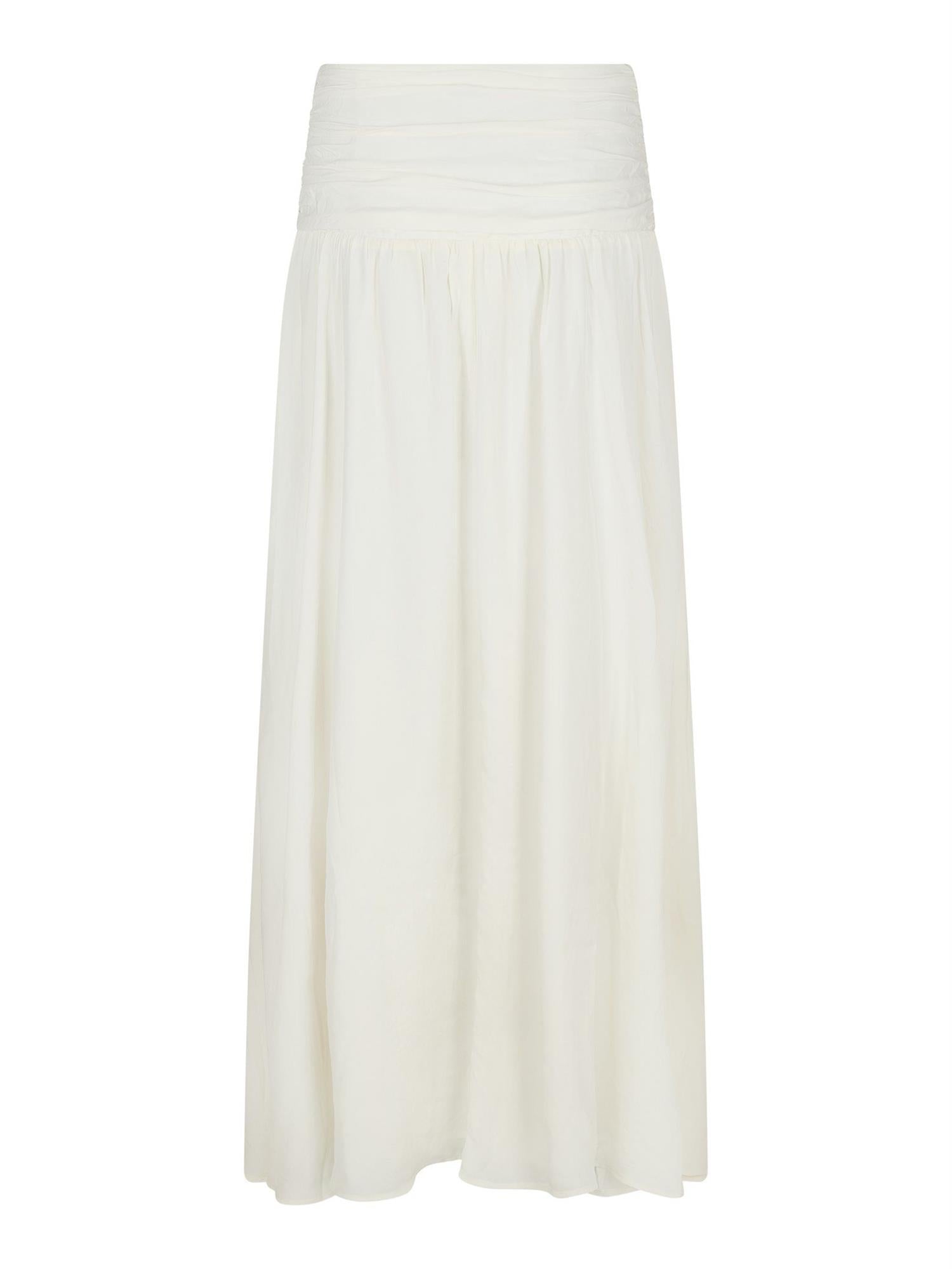 Morien Woven Maxi Skirt Off White