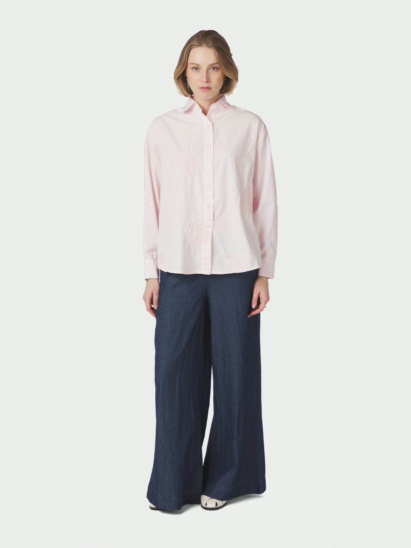 Dalma Dori Emb Shirt Light Pink