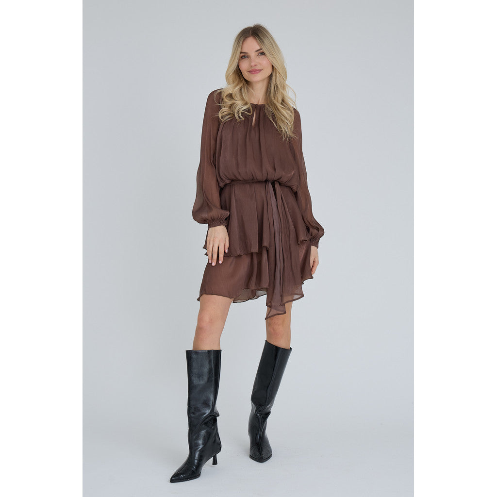Ovena Dress Dark Brown