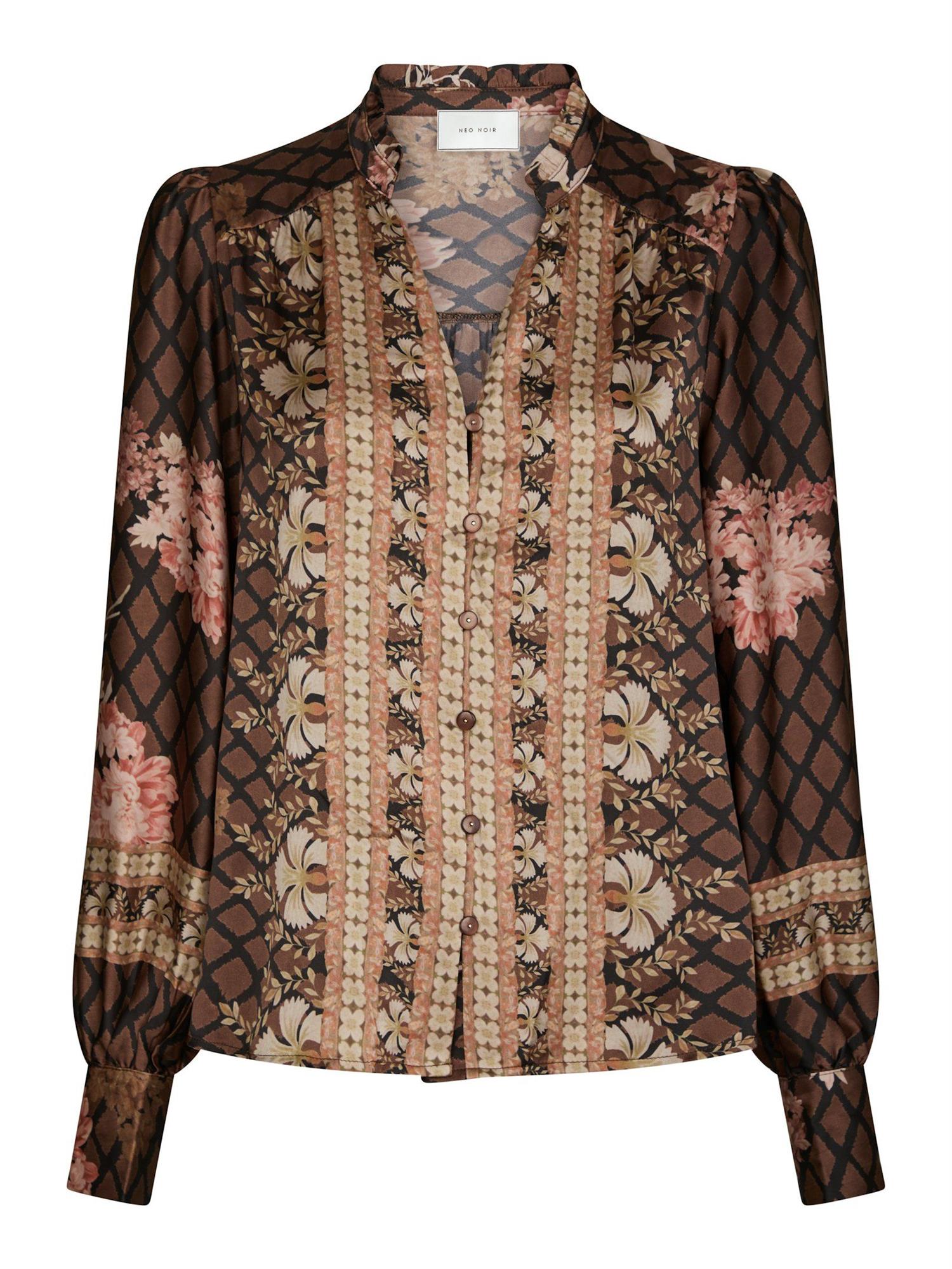 Massima Paisley Border Blouse Black
