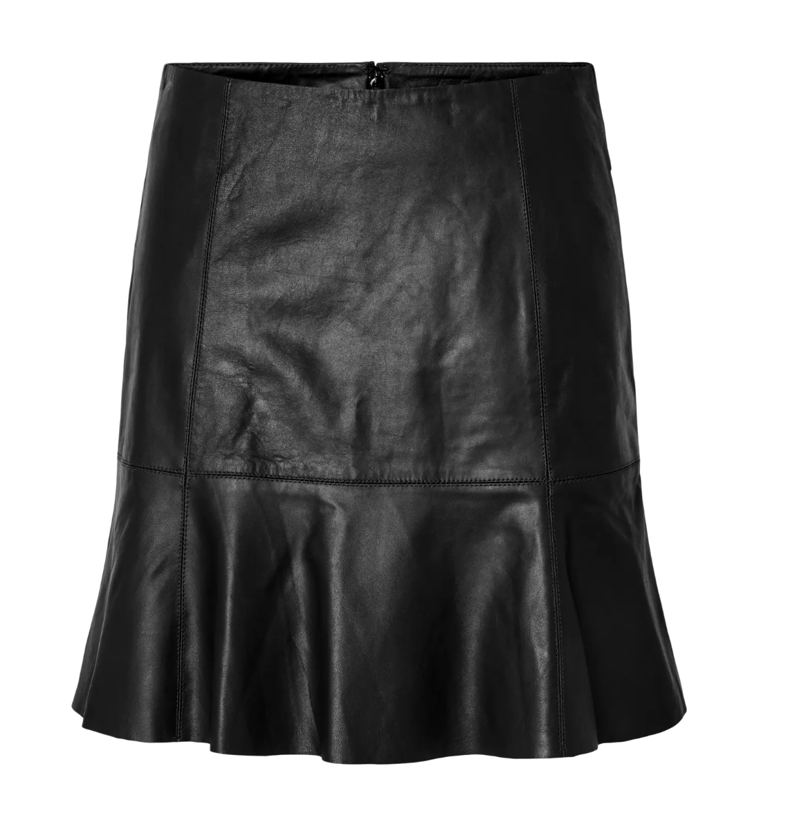 YASColly Naplon Leather Skirt Black