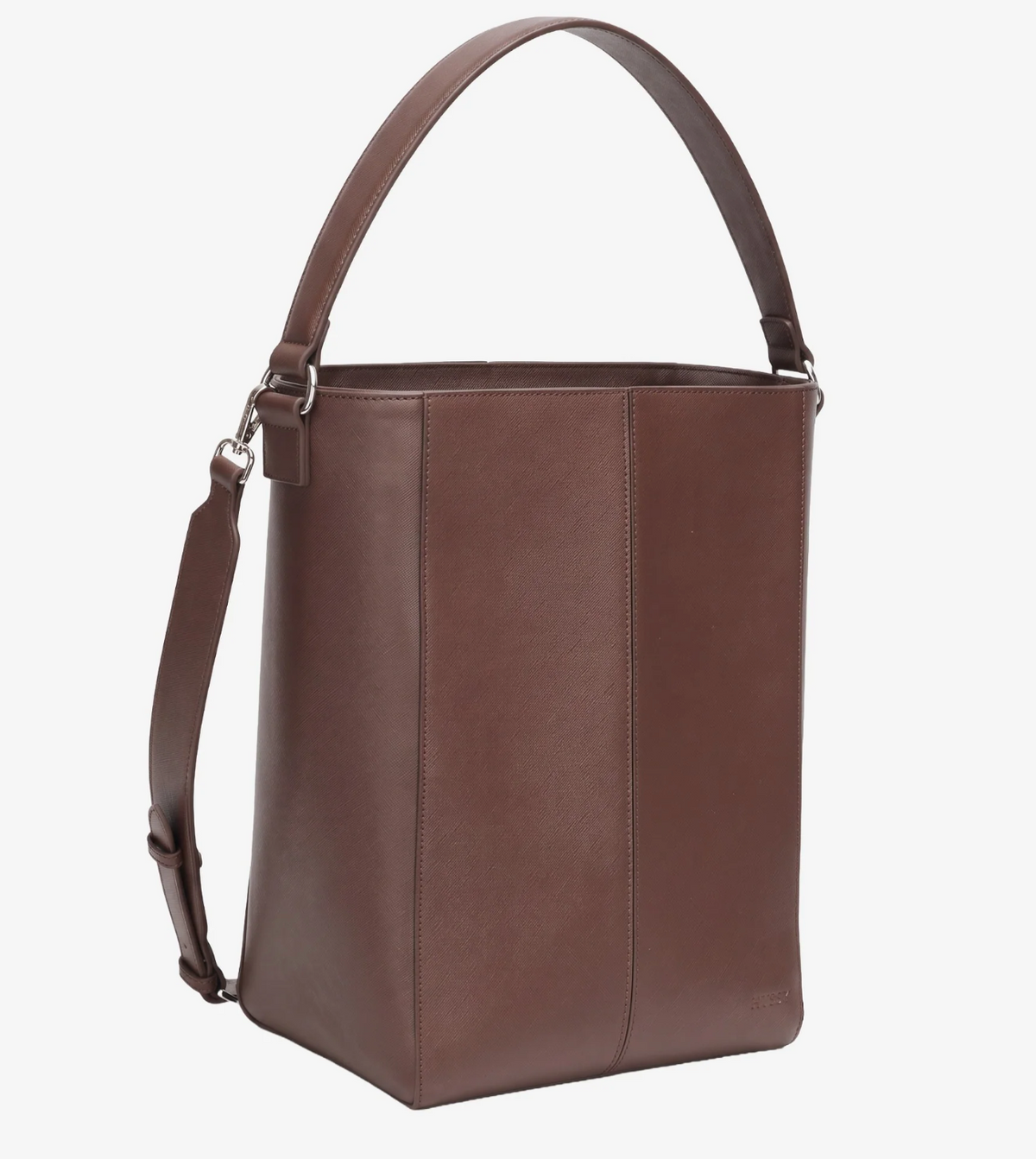 Casset Saffiano Dark Brown