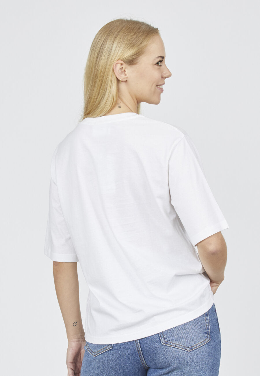 Heda Loose Tshirt White/Black