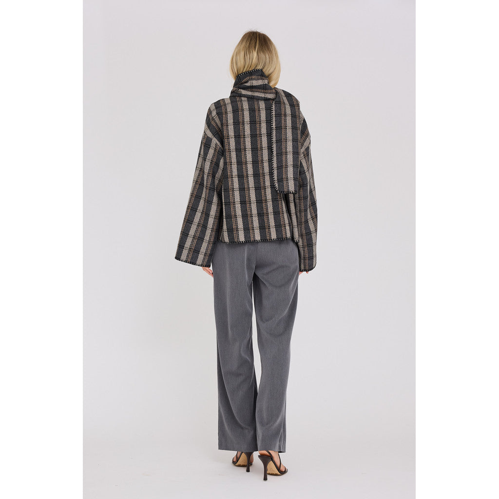 Checki Jacket Grey/Black