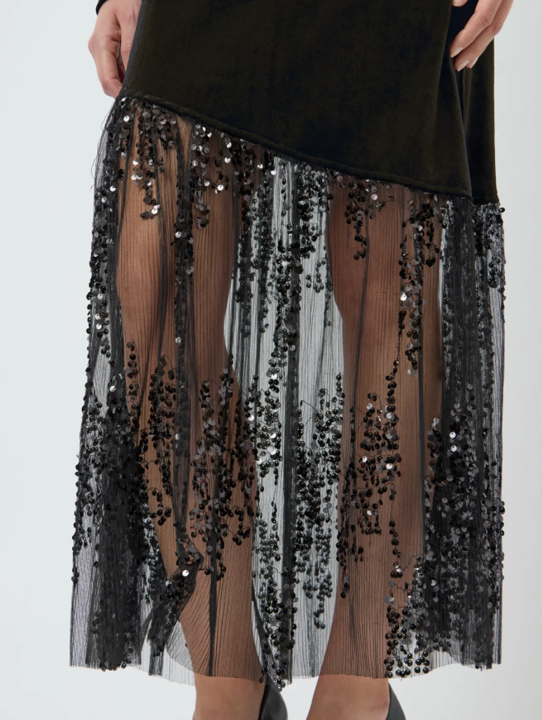 YASTERA Long Dress Black