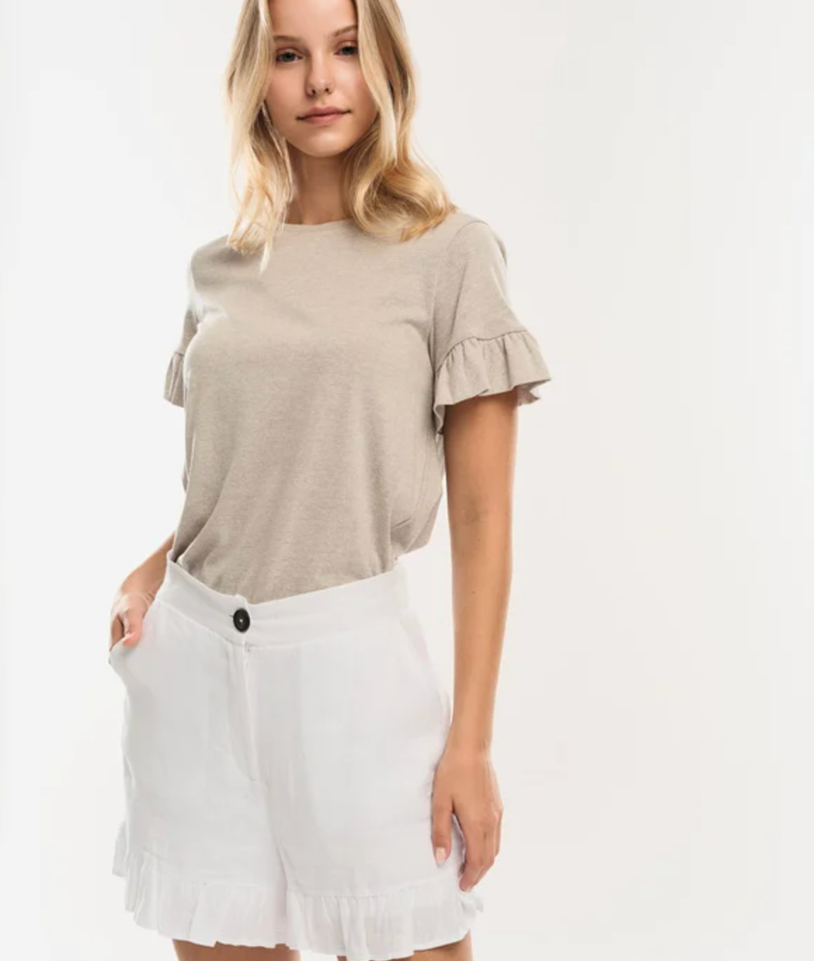Lara Lyocell Tee Sand