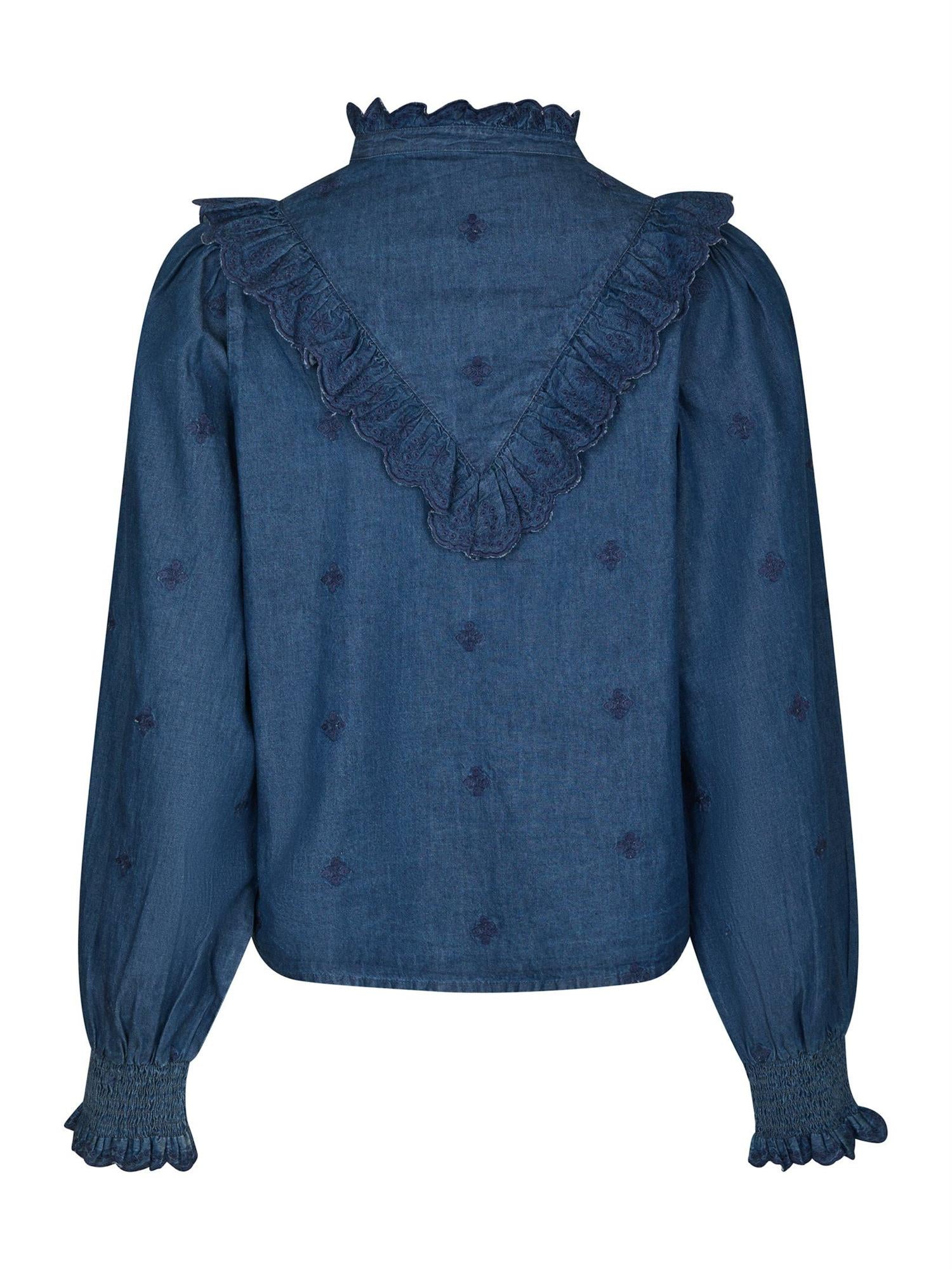 Degas Denim Blouse Blue