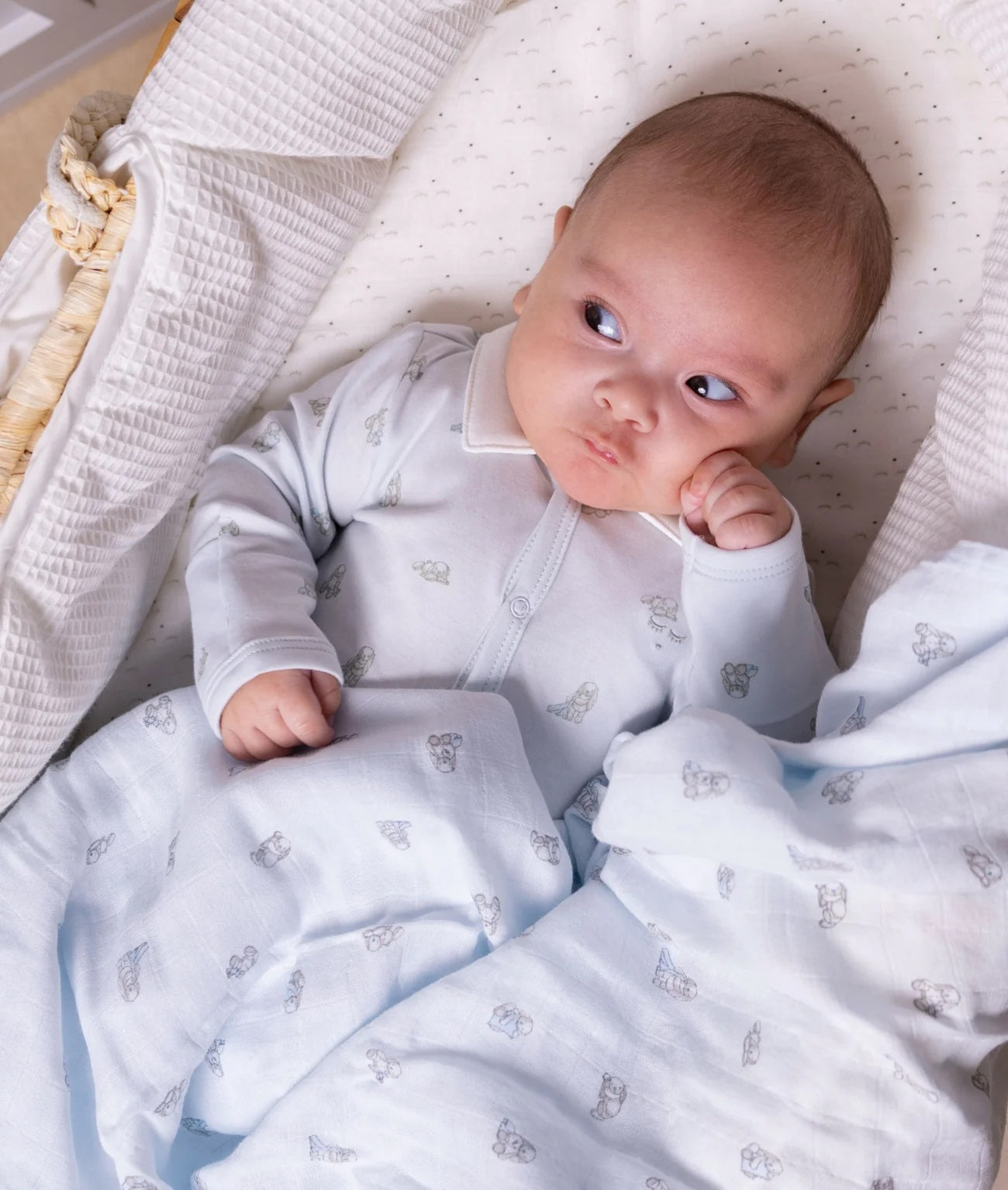 Snuggle Bunny Marley Remi Footie Blue