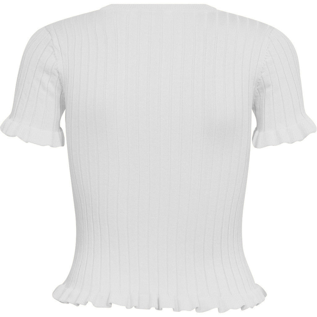 Fabi Knit Top White