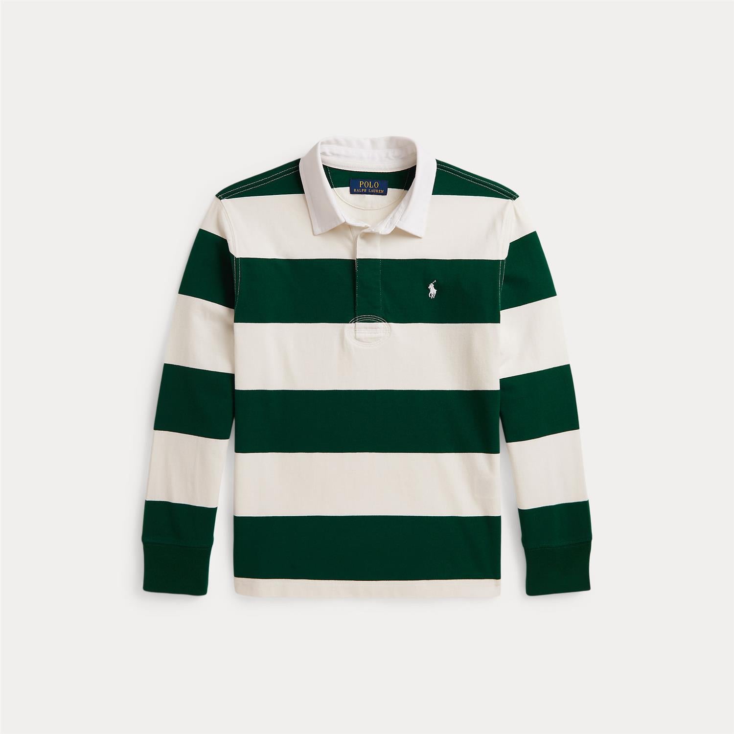 The Iconic Rugby Shirt Hunter Green/Nevis