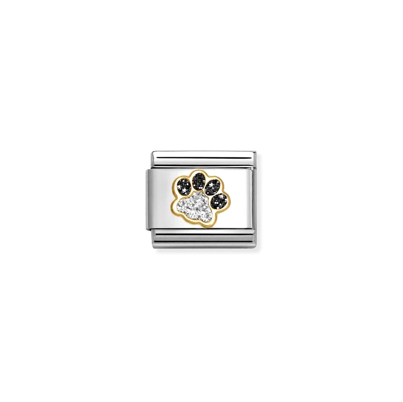 Paw Print Glitter Gold