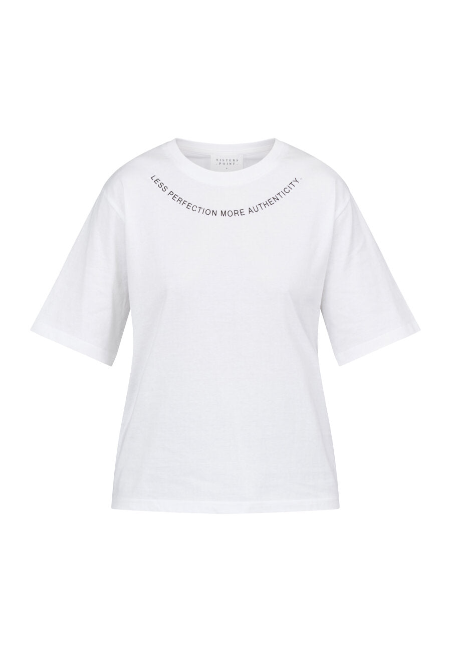 Heda Loose Tshirt White/Black