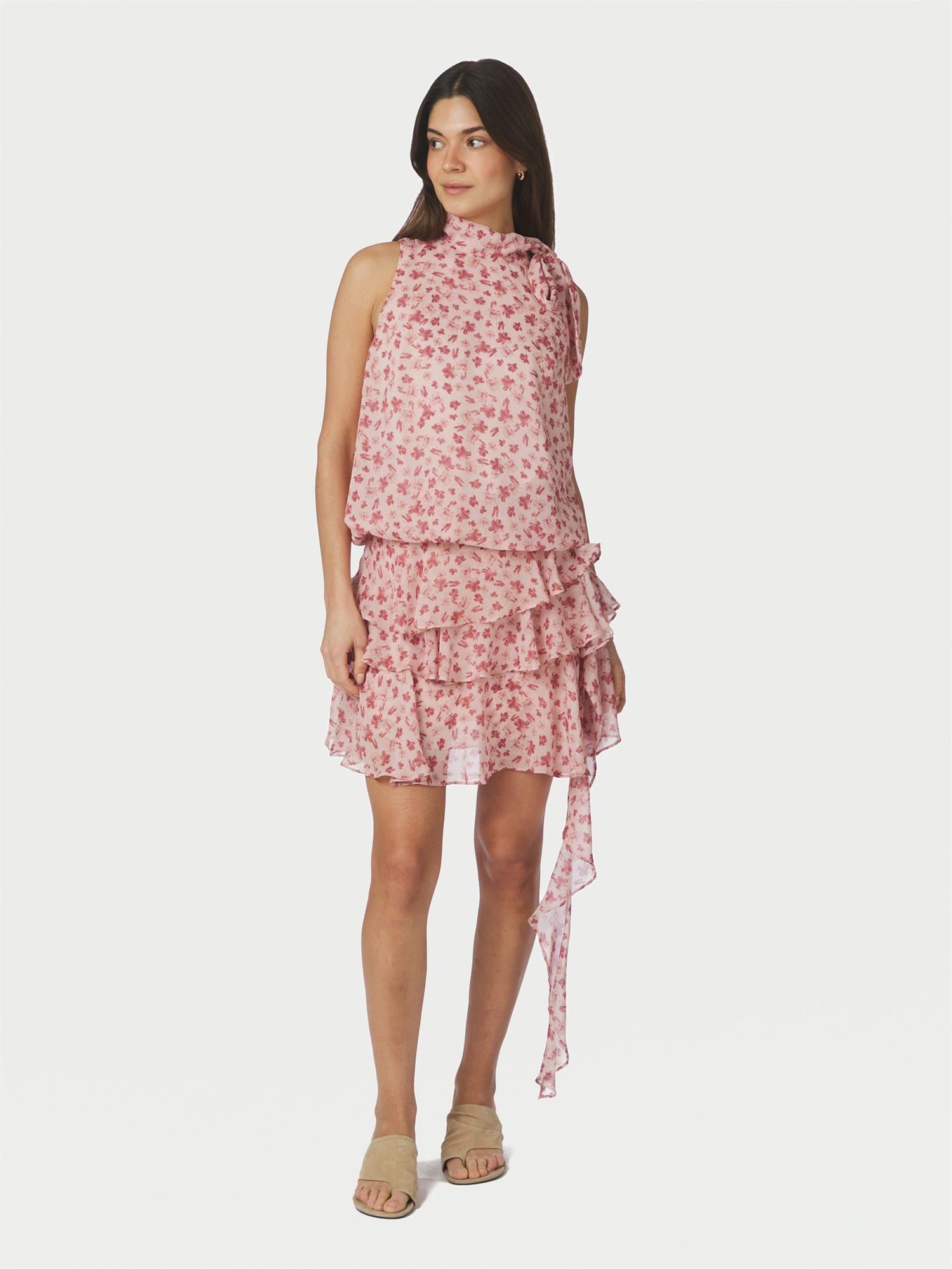 Veda Flower Top Dusty Rose