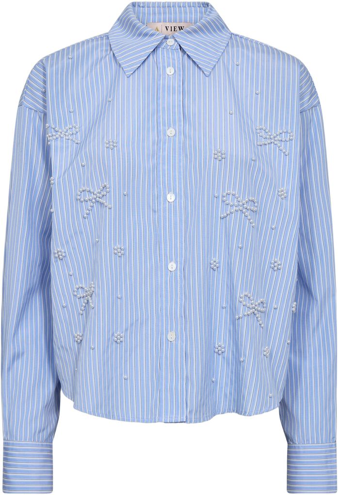 Lucie Shirt Light Blue/White Stripe