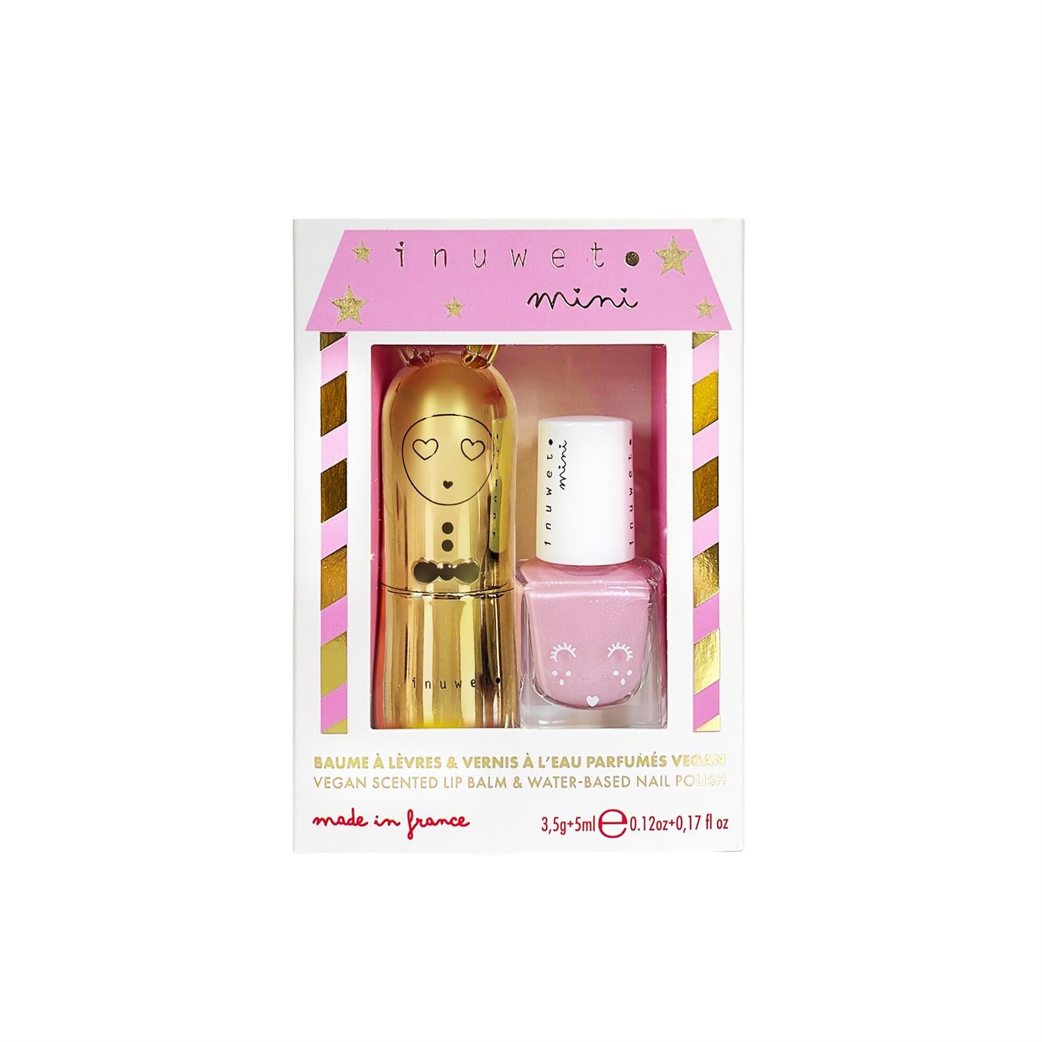 Duo Lip Balm + Nail Polish - Cheesecake LIp Balm - Watermelon Nail Polish