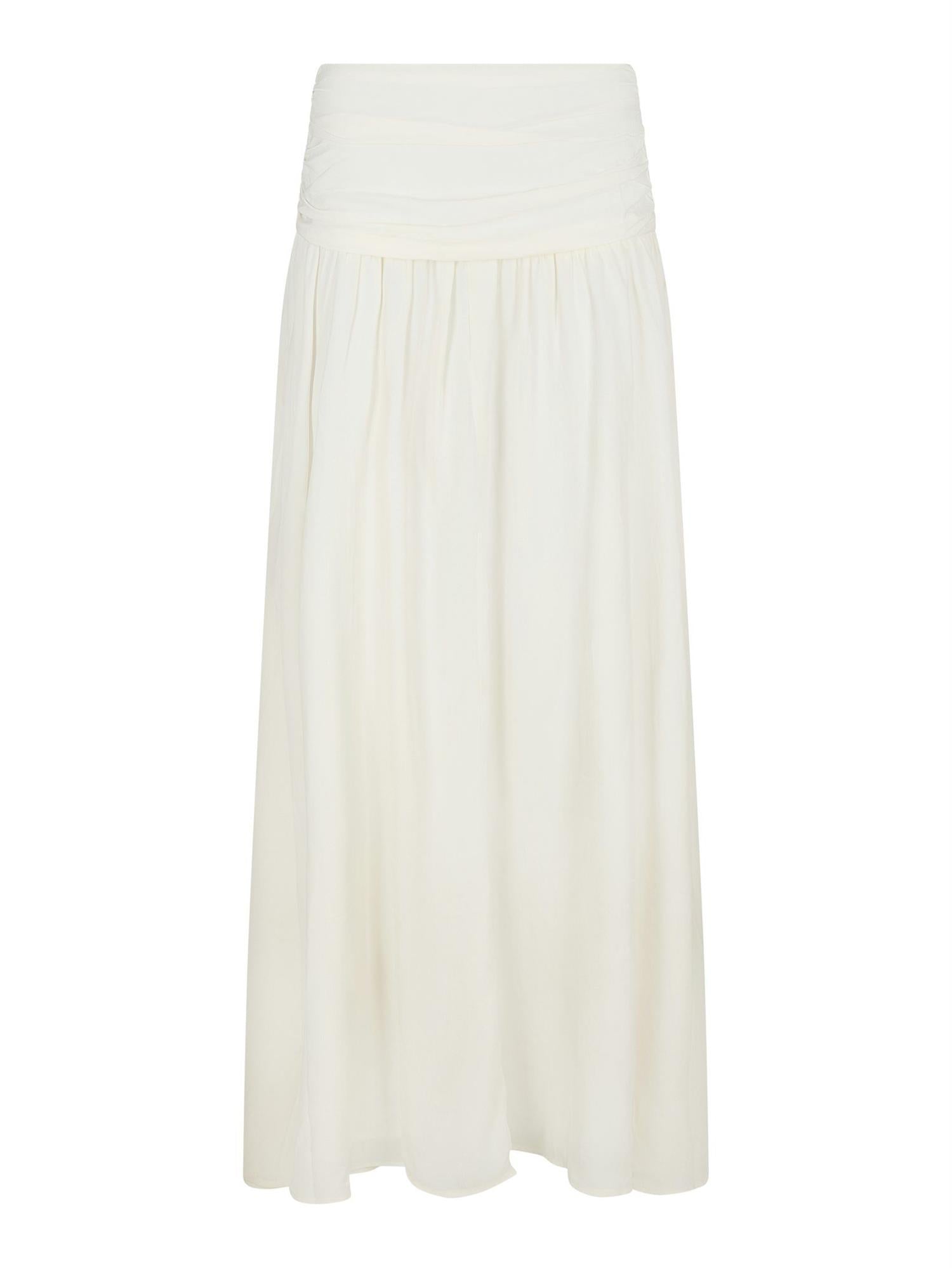 Morien Woven Maxi Skirt Off White