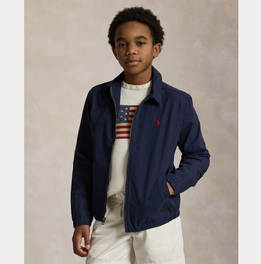 The Bayport Cotton Poplin Jacket Newport Navy