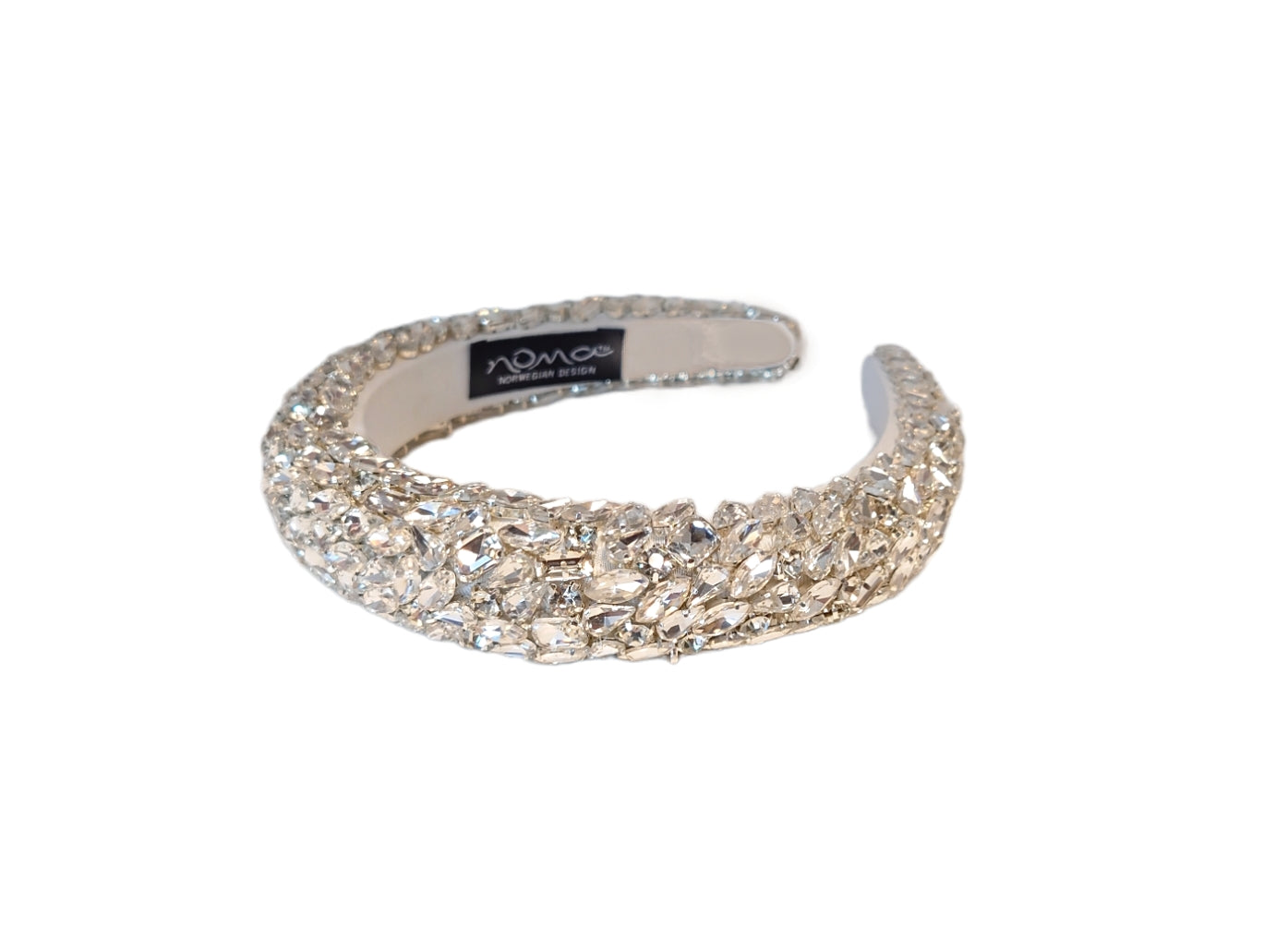 Exclusive Polstret Hårbøyle m/Stener