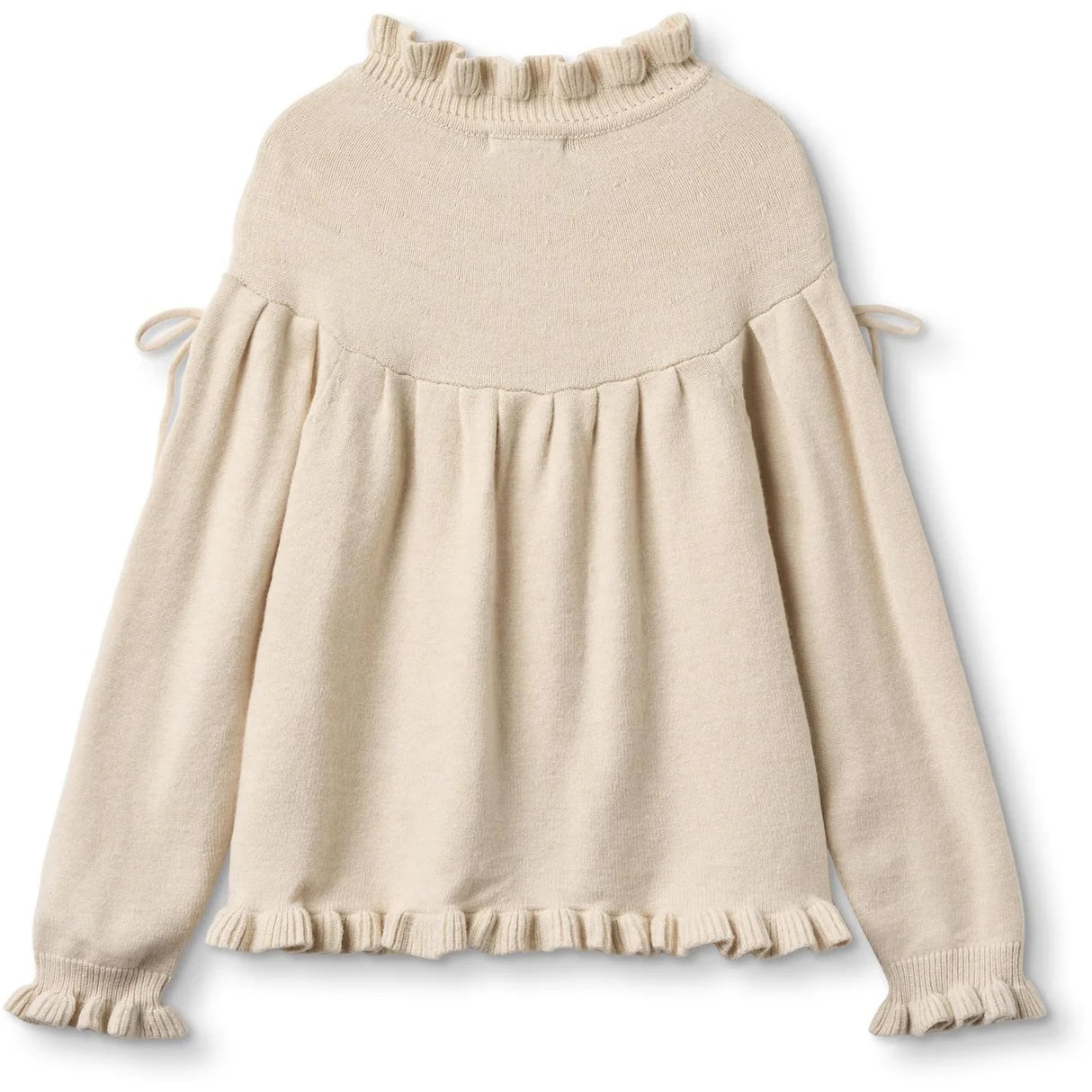 Kino Langermet Knit Blouse Sandshell