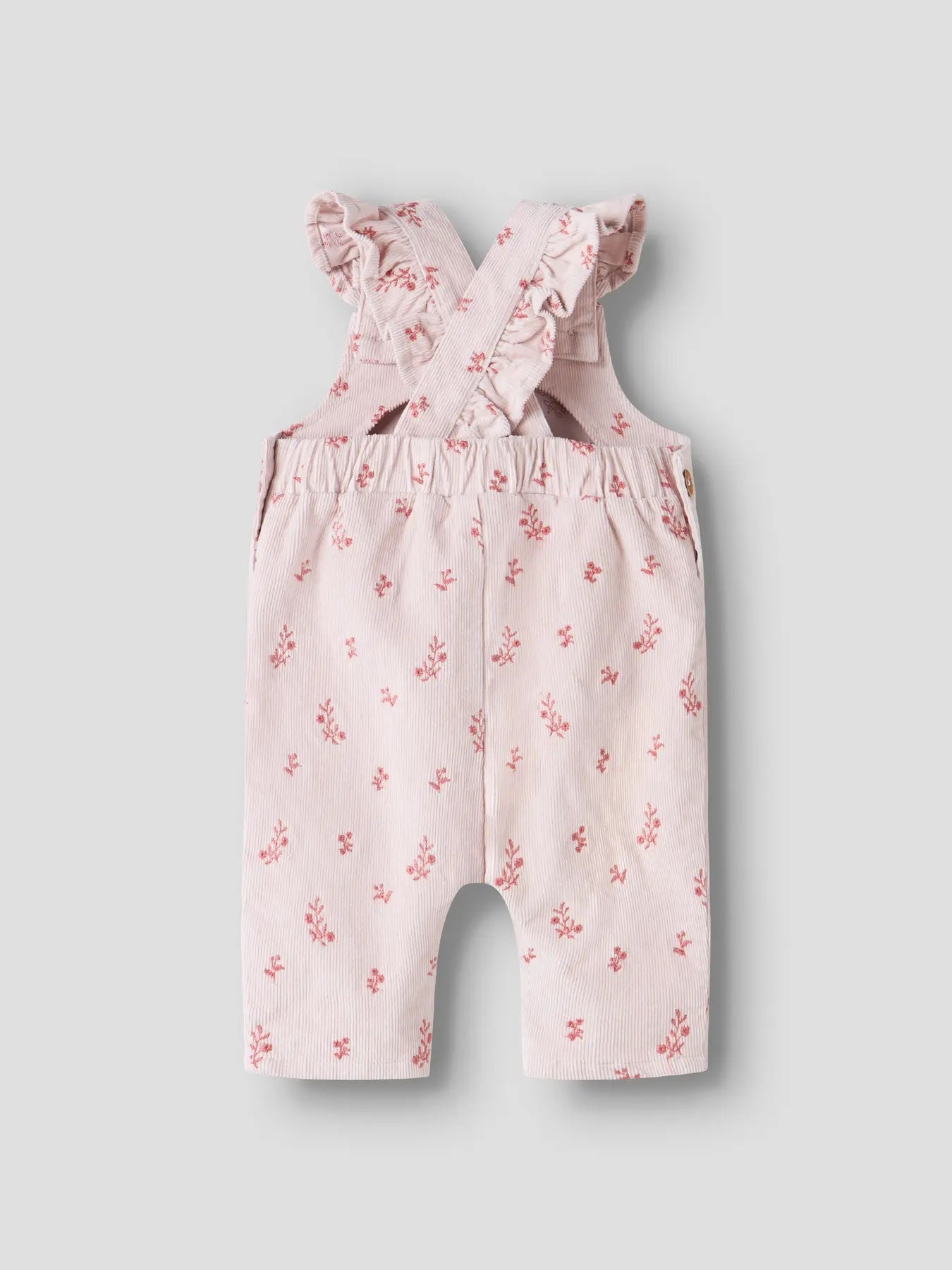 Nelly Cord Loose Overall 1145-HC Hushed Violet Flower Emb