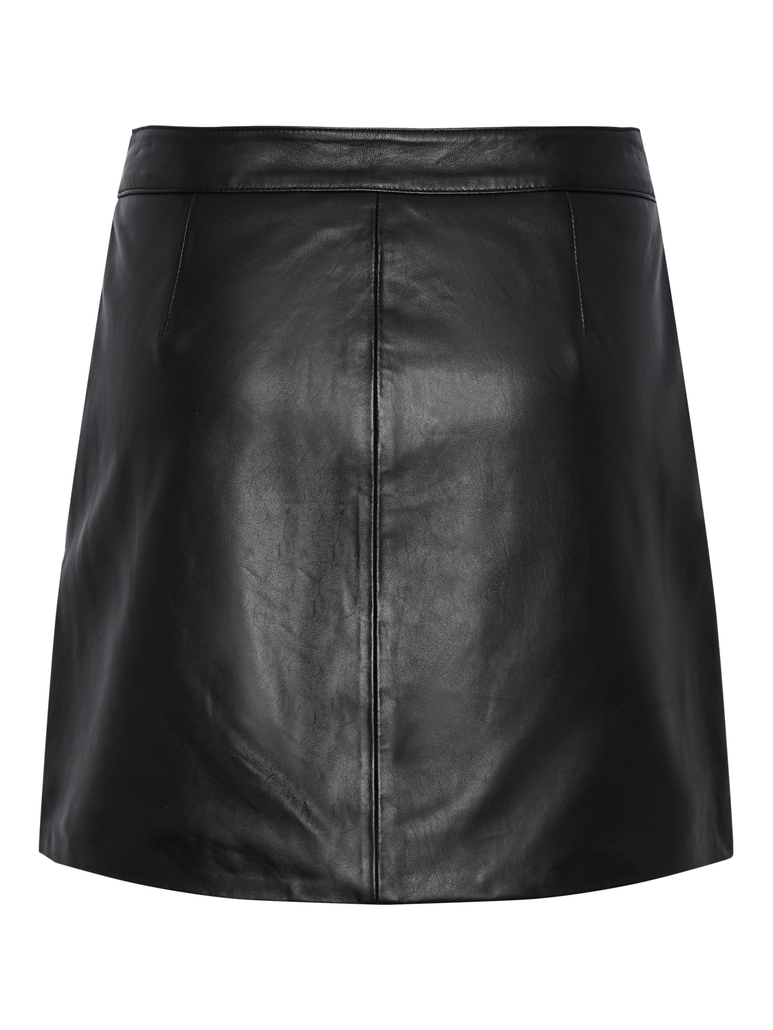 YASLYMA HMW Leather Skirt Black