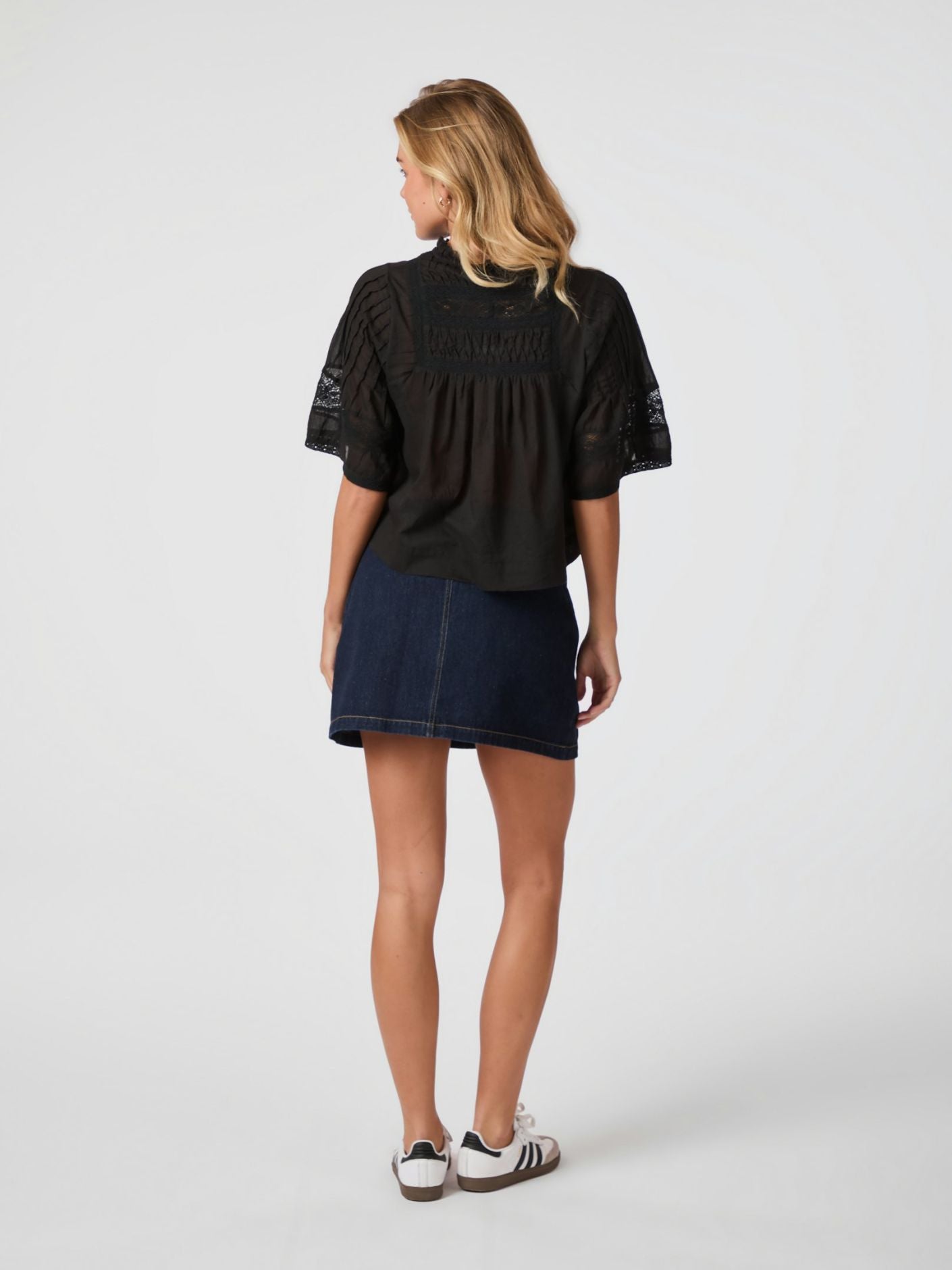 Siama Voile Blouse Black