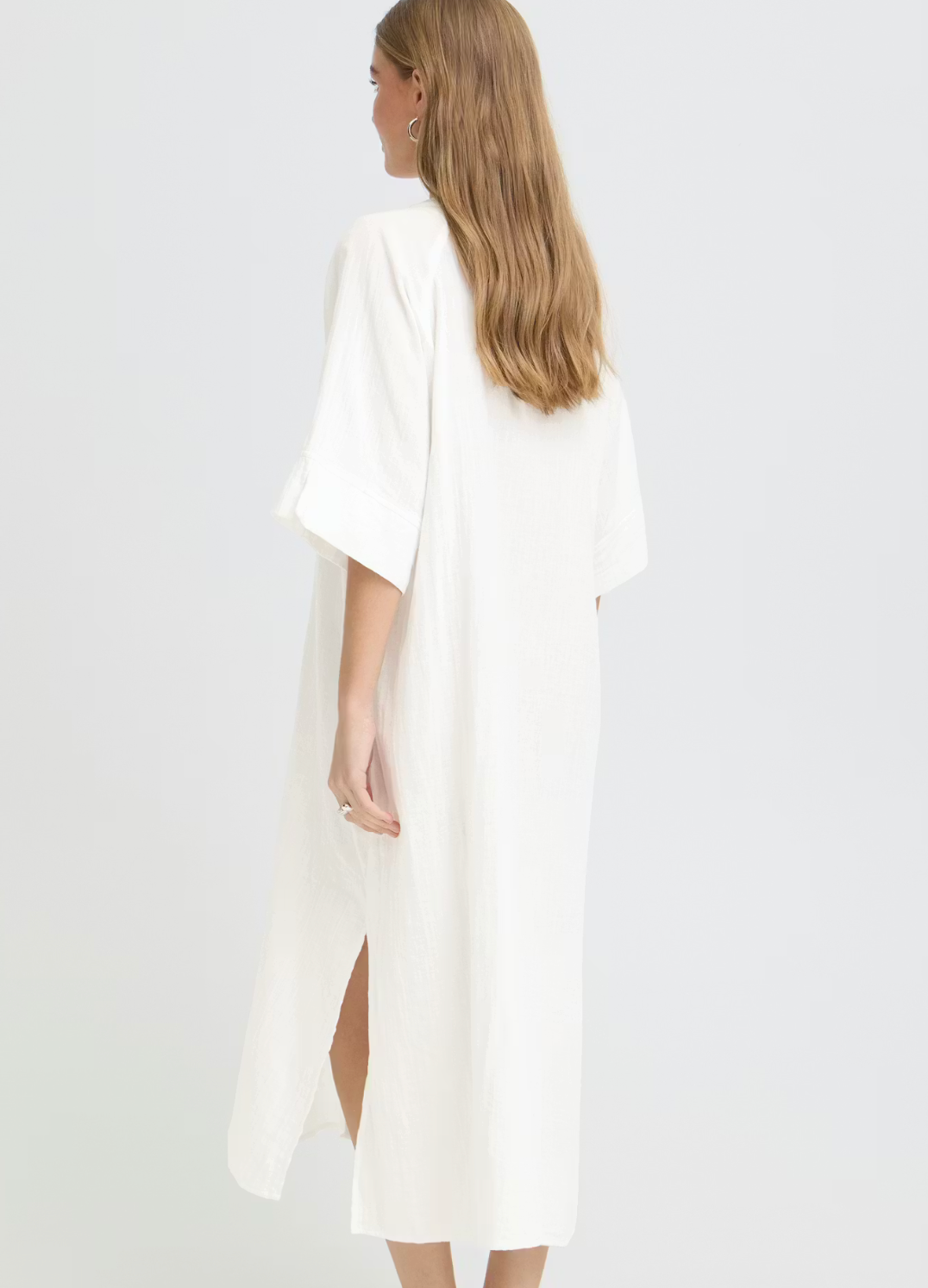 Foxa 2/4 Midi Dress Cloud Dancer