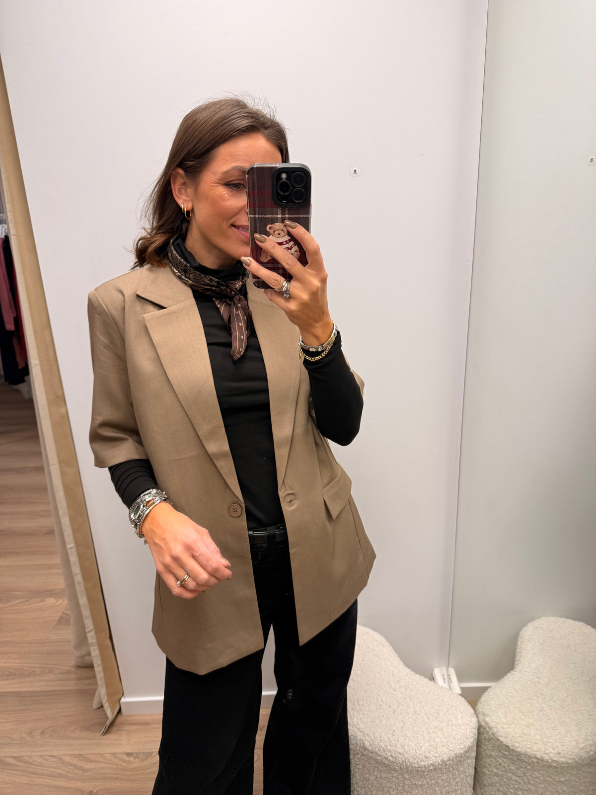 Viksa Blazer Olive Melange