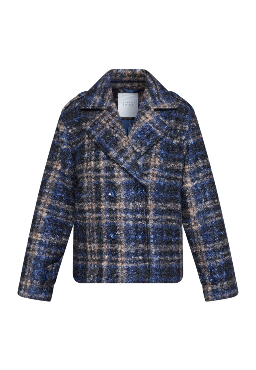 Caleb New Blue Check Jakke