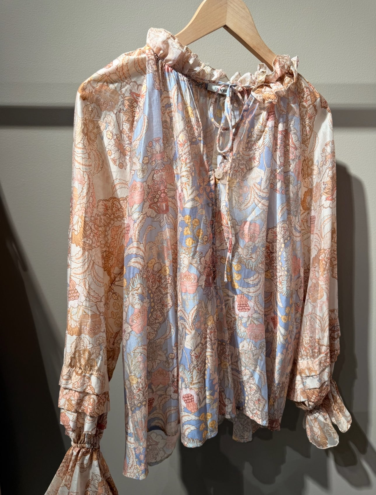 Printet Bluse Rose