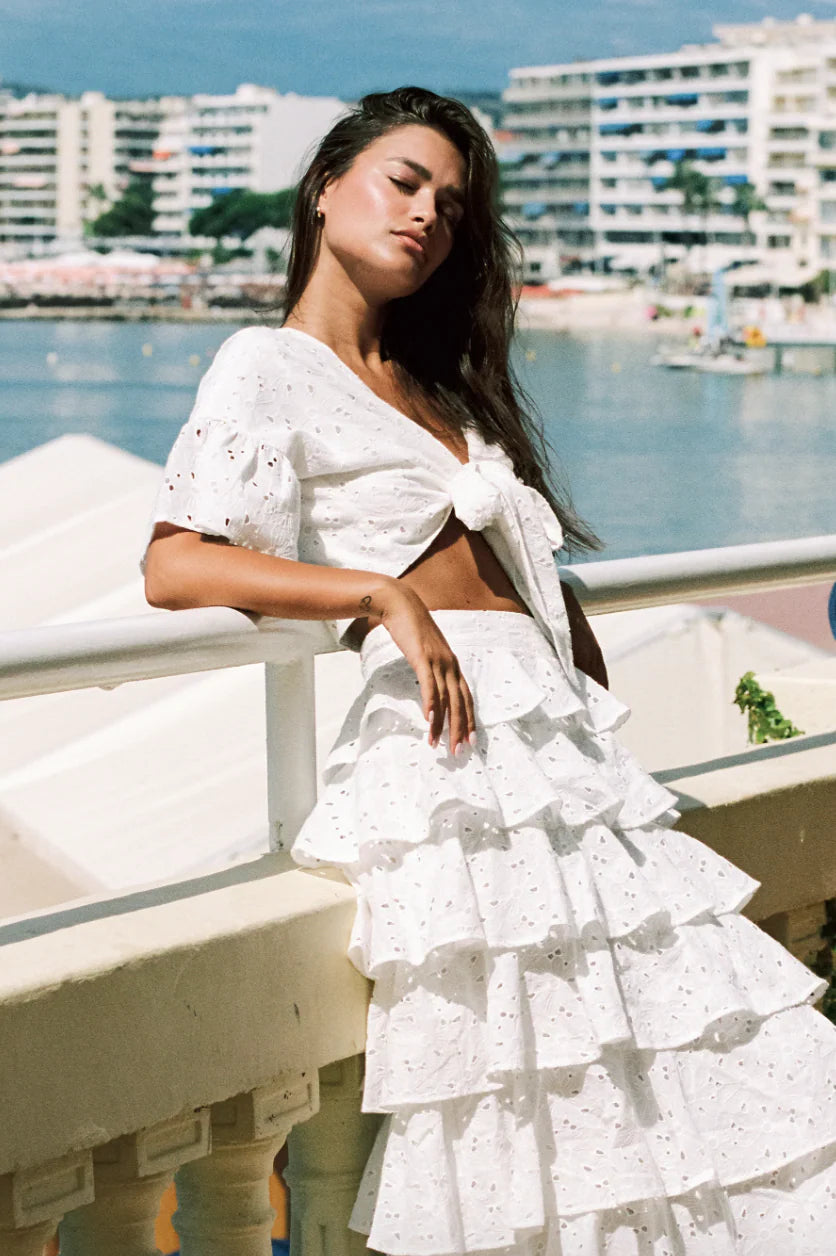 Carla Top White